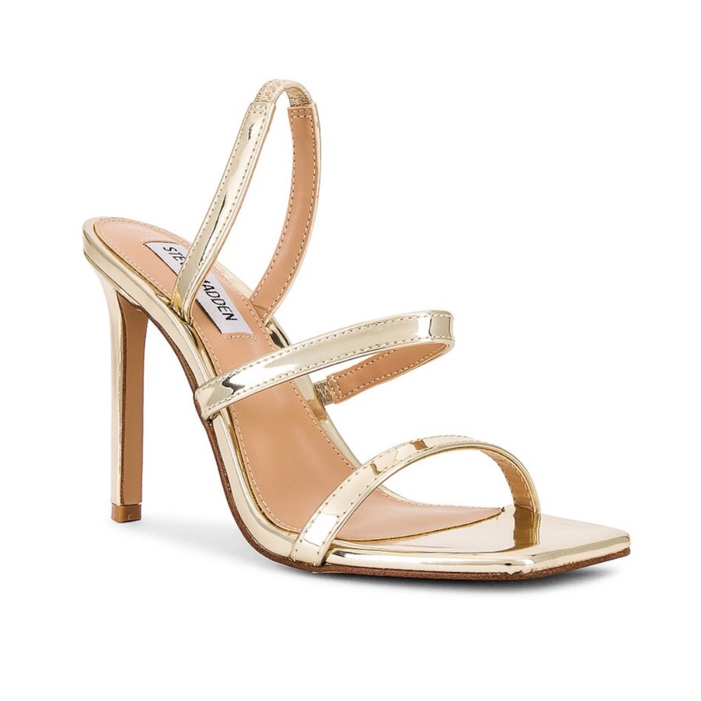 Steve Madden Gracey Sandal in Gold Mirror Size 6.5